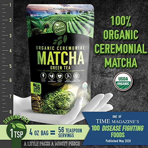 image for Pure Organic Ceremonial Grade Matcha Green Tea Powder Extract – 100%