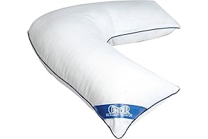 L-Shaped Contour Pillow for Side Sleepers