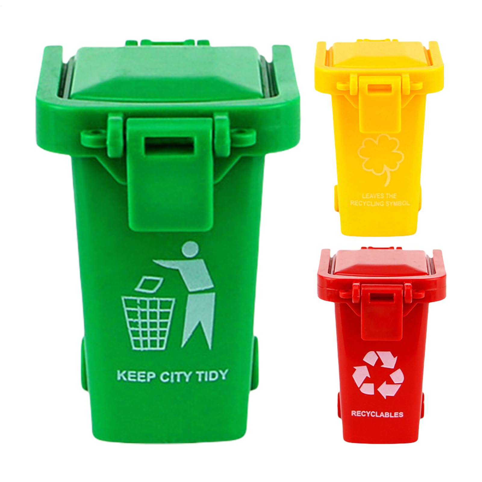 De Basura De | Contenedor de Basura de Vehículo con Tapa y Ruedas,Cubo de Almacenamiento y Soporte Portátil,Fiesta Cumpleaños Infantil Mesa Niños