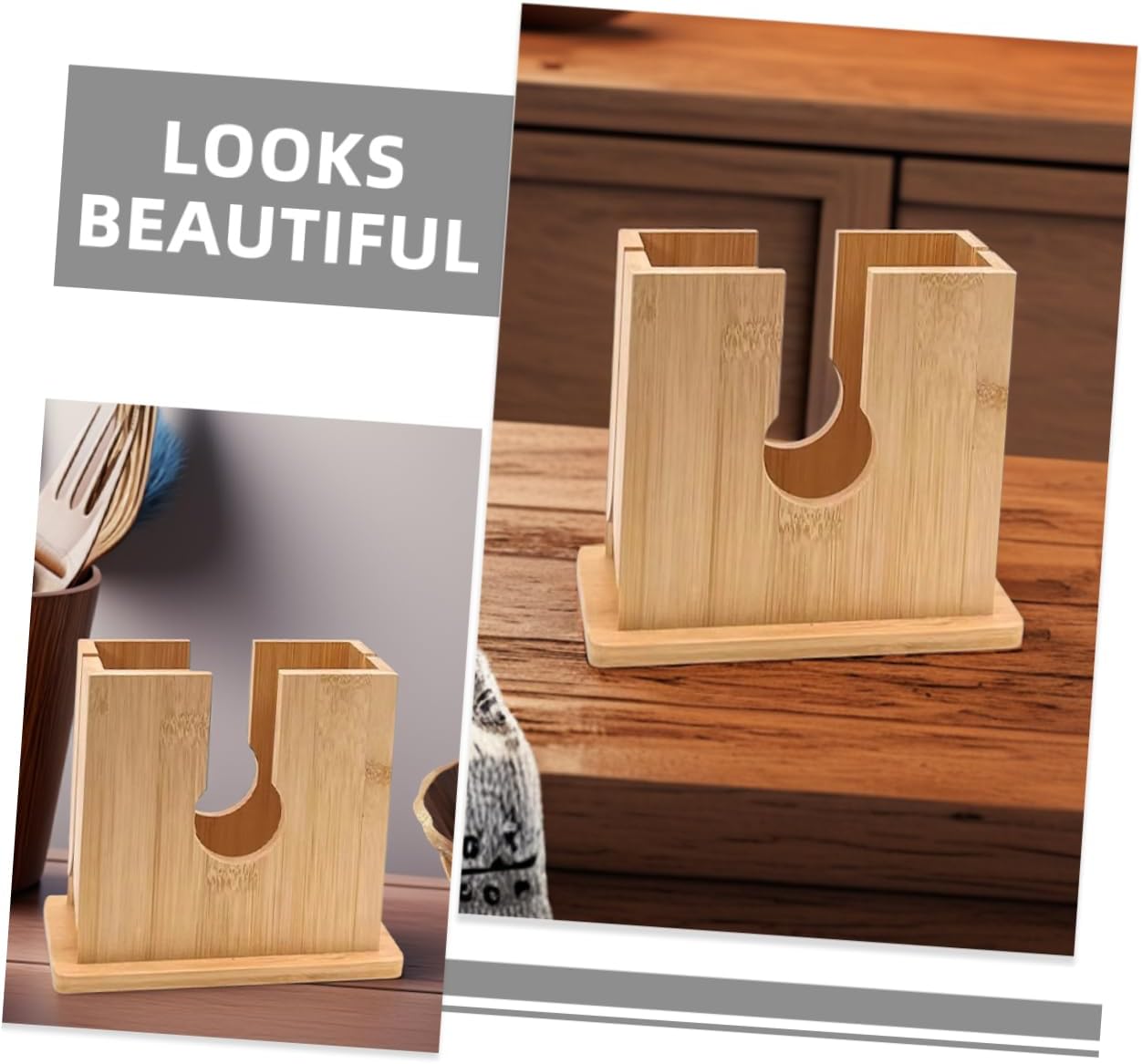 Wooden Bread Slicing Guide for Bagel Slicer Bread Knife Multifunctional Kitchen Tool