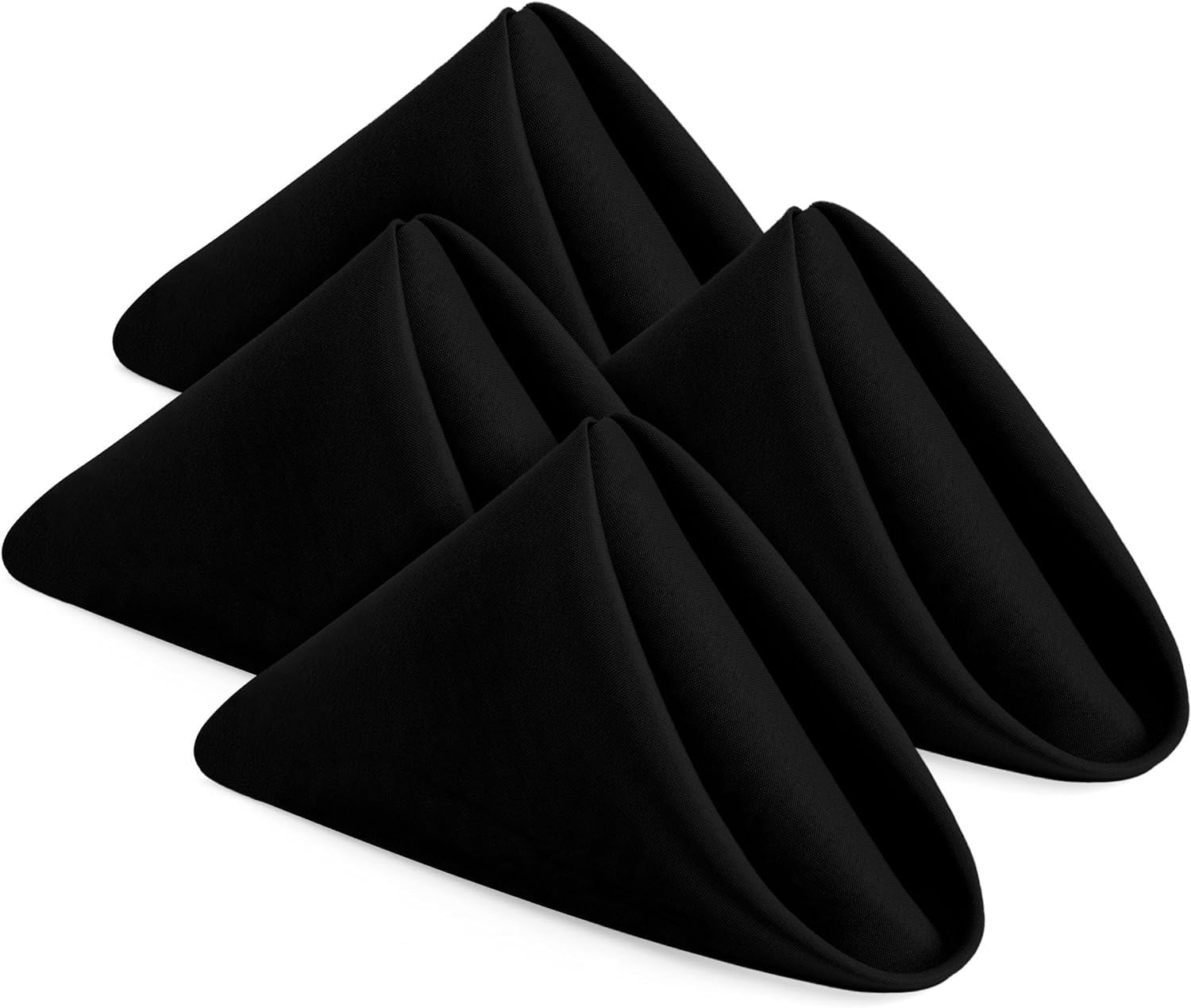 Edenwald Dining Napkins Polycotton Set of 6 Cloth Napkins for Dining Table Dinner Napkins Cloth 15x15 Party Wedding Cocktails Restaurant Decoration Napkins-Charcoal