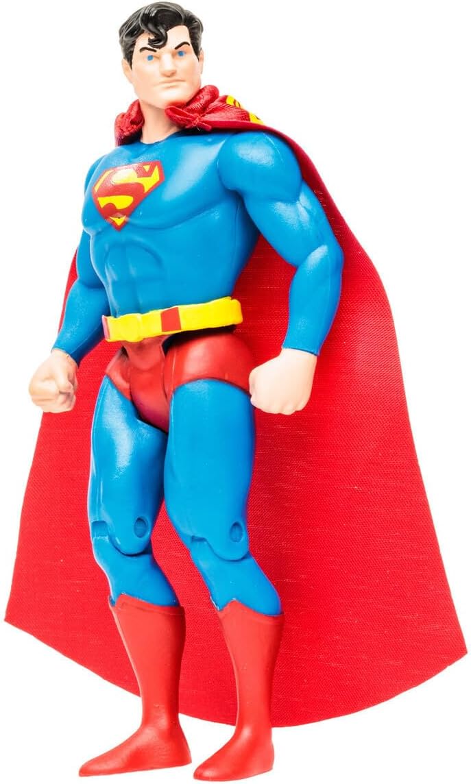 DC McFarlane Toys, Multiverse, 5-inch Super Powers Superman Action Figure with 5 Points of articulations, Collectible Retro 1980’s Super Powers Line Figure – Ages 12+