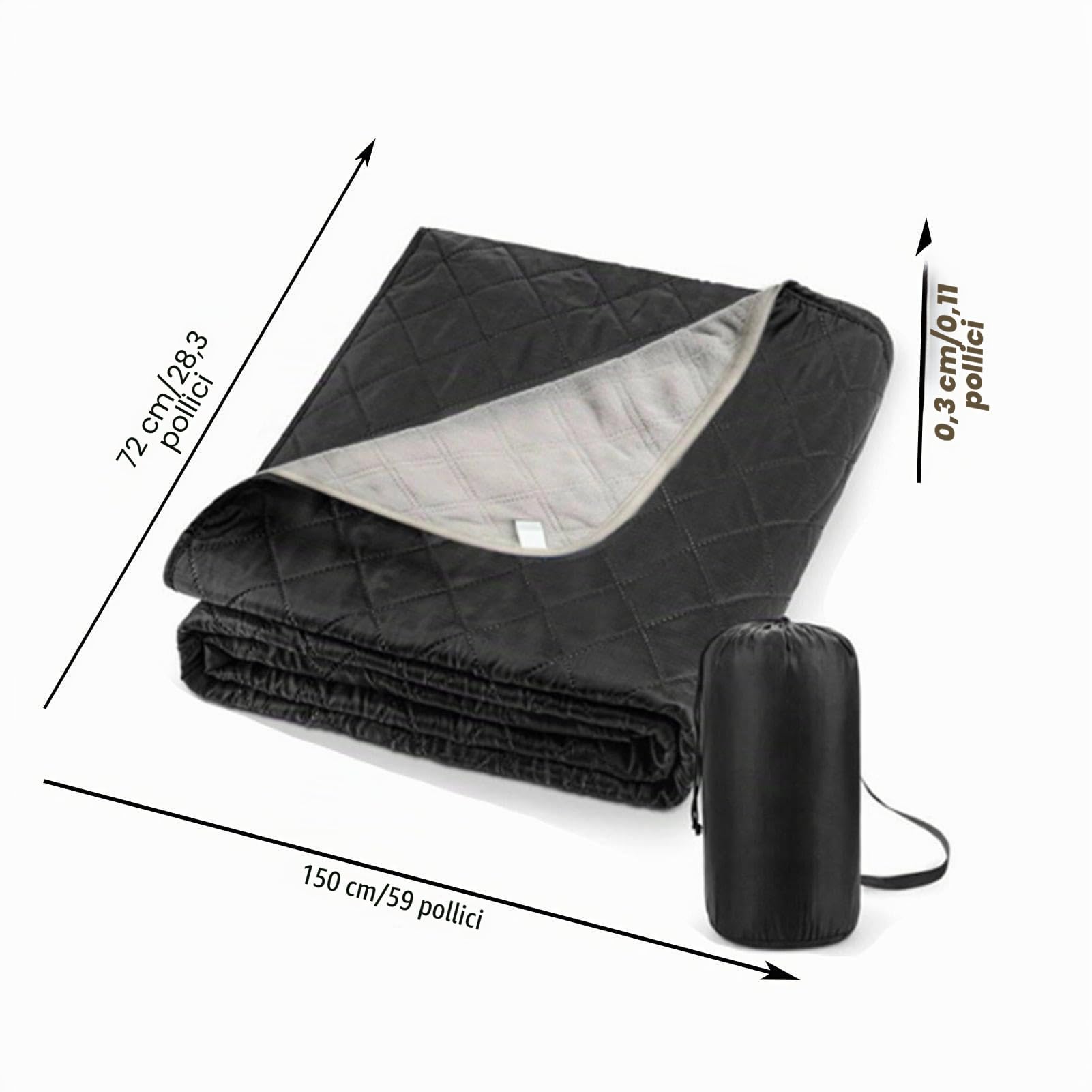 Sacco a pelo riscaldato a 3 marce, alimentazione USB, 6 zone riscaldate per campeggio, auto, tappetino per animali domestici, tappetino da yoga