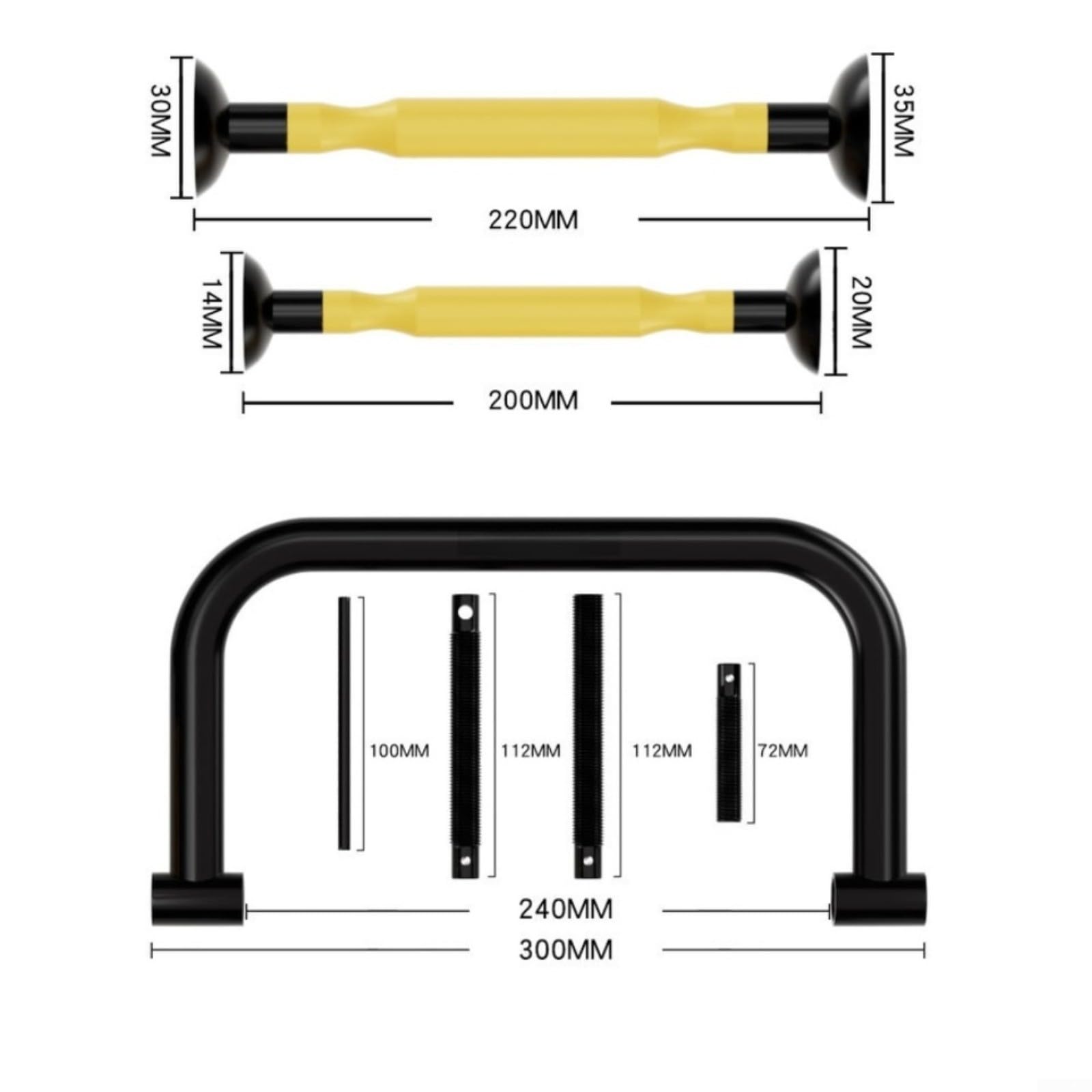 Lot de 11 outils de serrage de ressort de soupape, 45# en acier en forme d'arc, avec tige de soupape, réparation de voiture