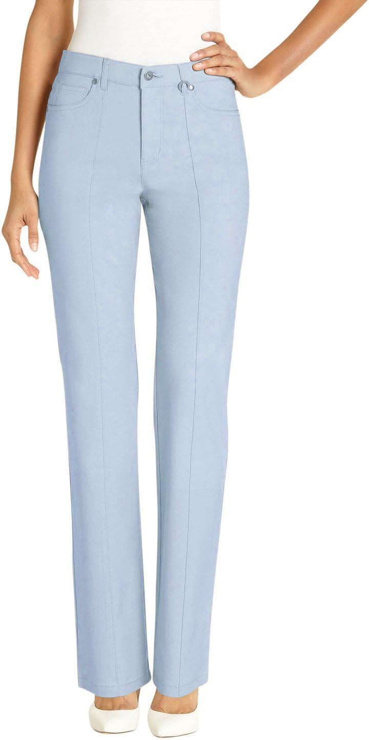 URREBEL Pants for Womens-Simon Chang Straight Leg Microtwill(Style#3-5302R)