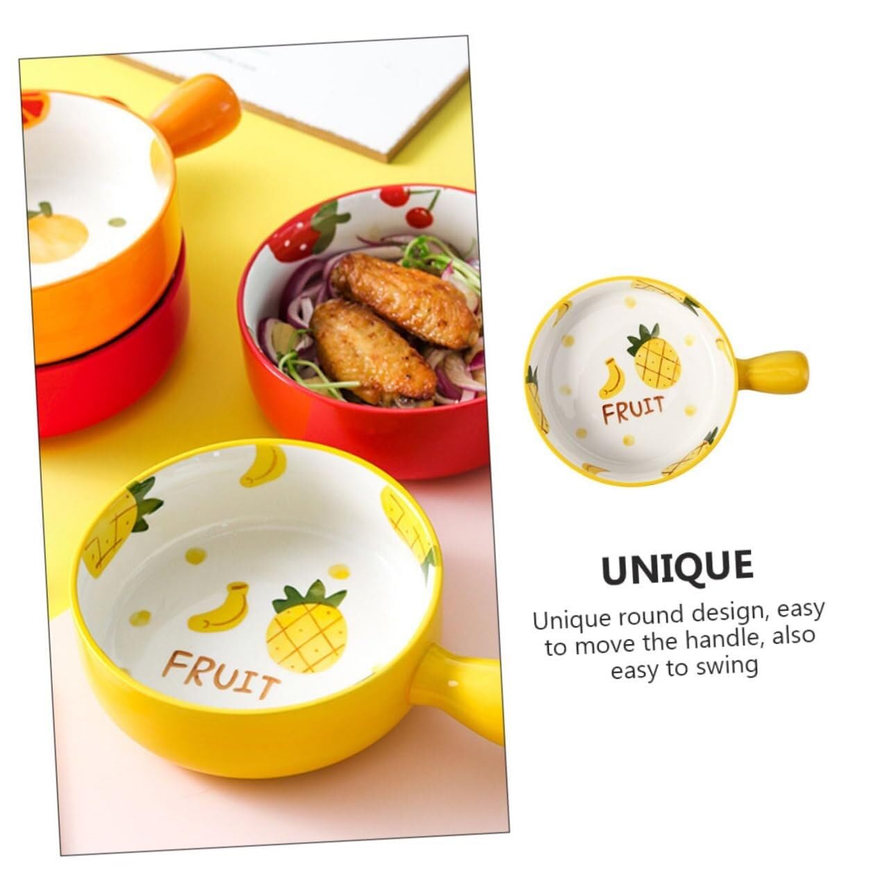 Keramik-Schüssel-Set zum Kochen, Vorspeisen, Eis, Müsli, Nudeln und Suppen – vielseitige Auflaufförmchen für Ofen, Grill, und Obst-Servieren