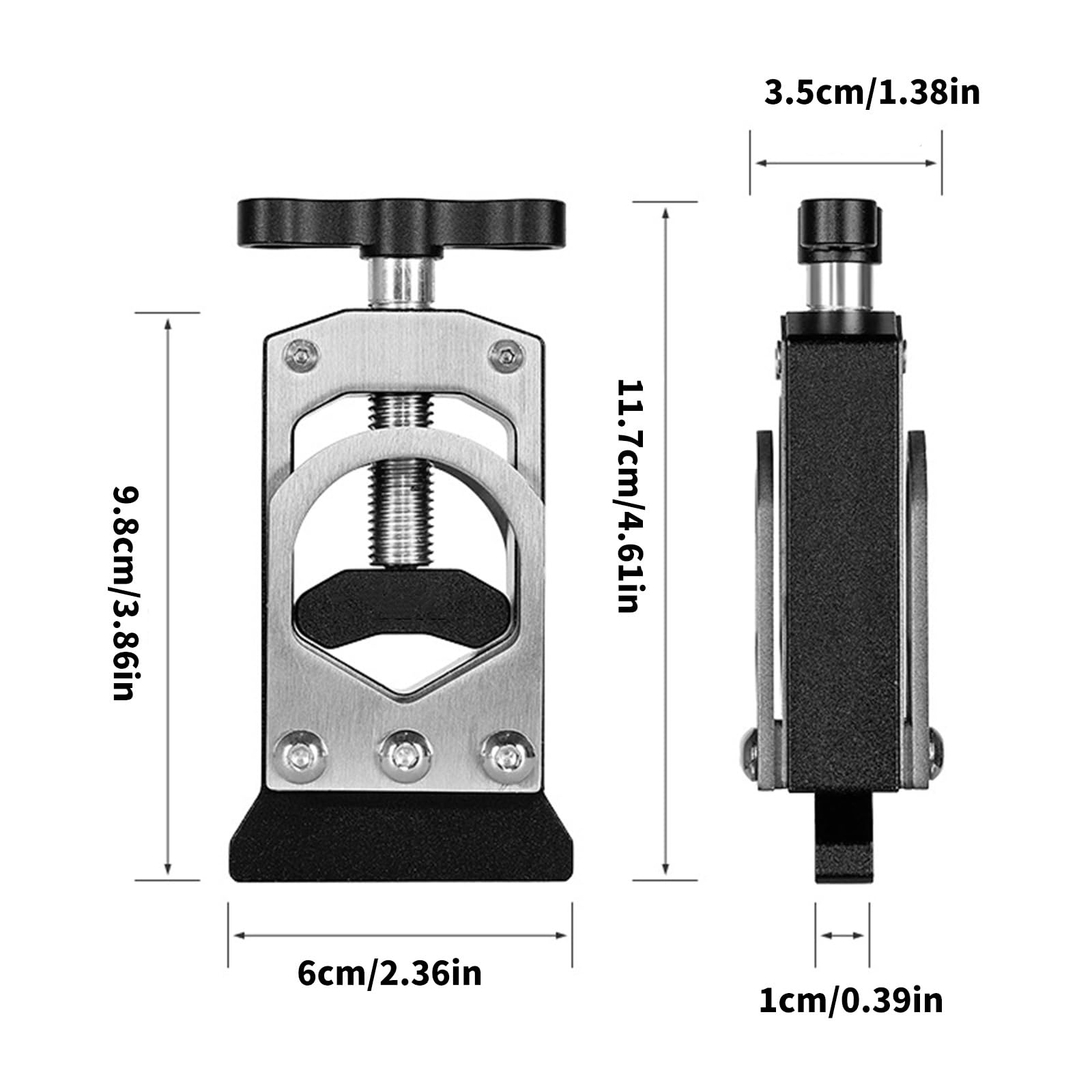 Soporte de corte de horquilla de aleación de aluminio para bicicletas de carretera de fibra de carbono, herramienta de horquilla ajustable duradera