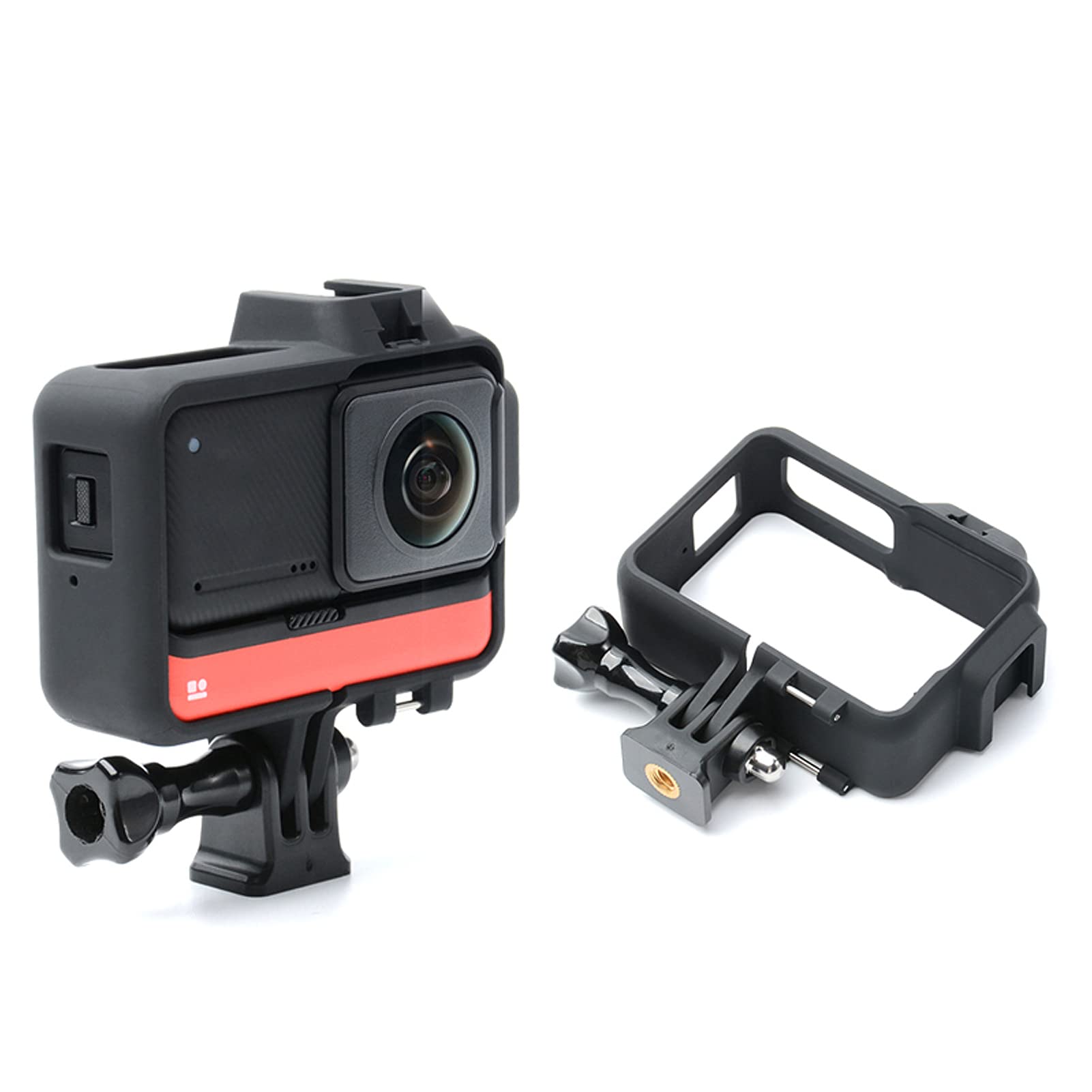 Cage de caméra pour caméra d'action Insta360 One R, boîtier de Protection pour caméra avec Adaptateur 1/4in et Chaussure Froide