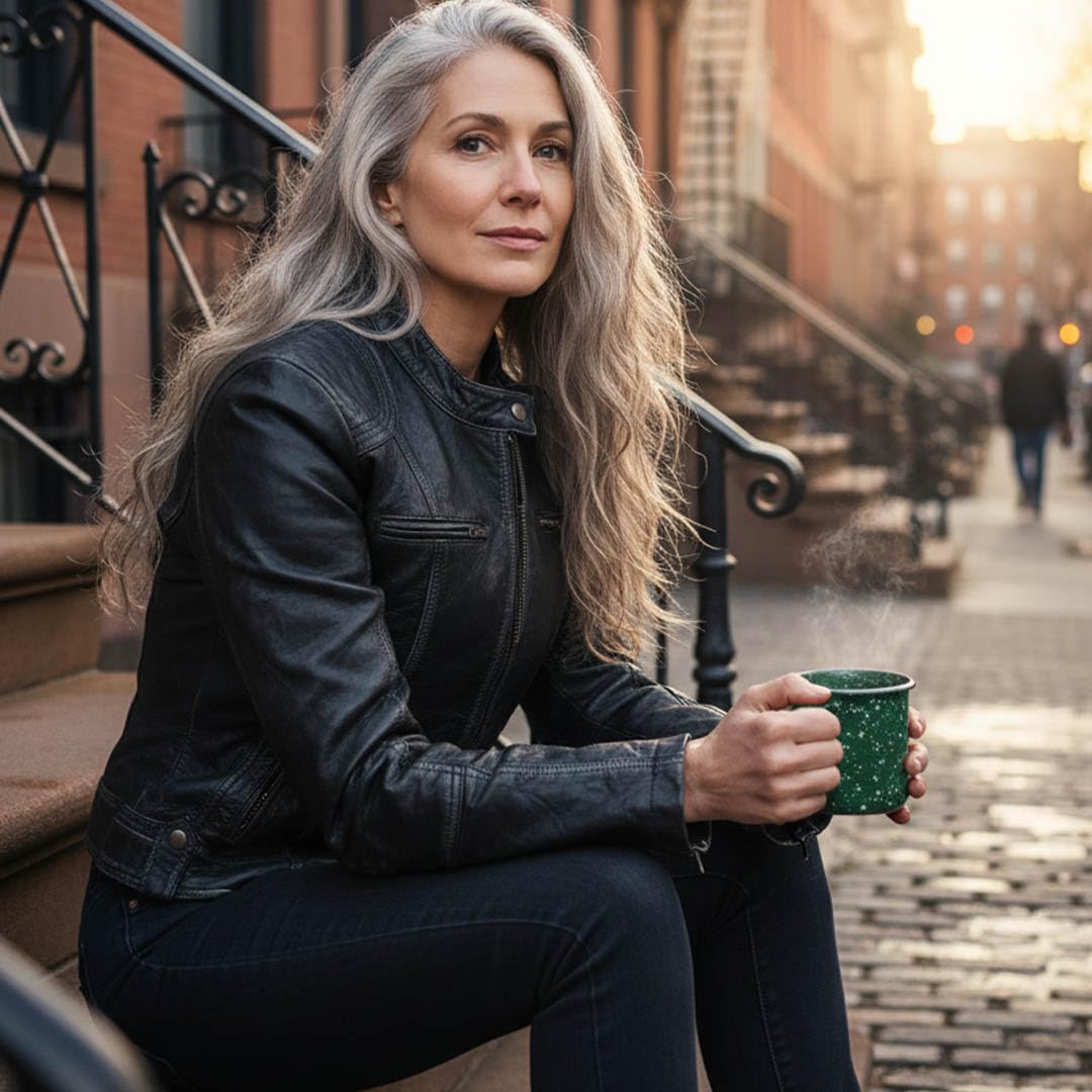 Milwaukee Leather SFL2830 Womens Black Sheepskin Scuba Style Fashion Leather Jacket — view 2