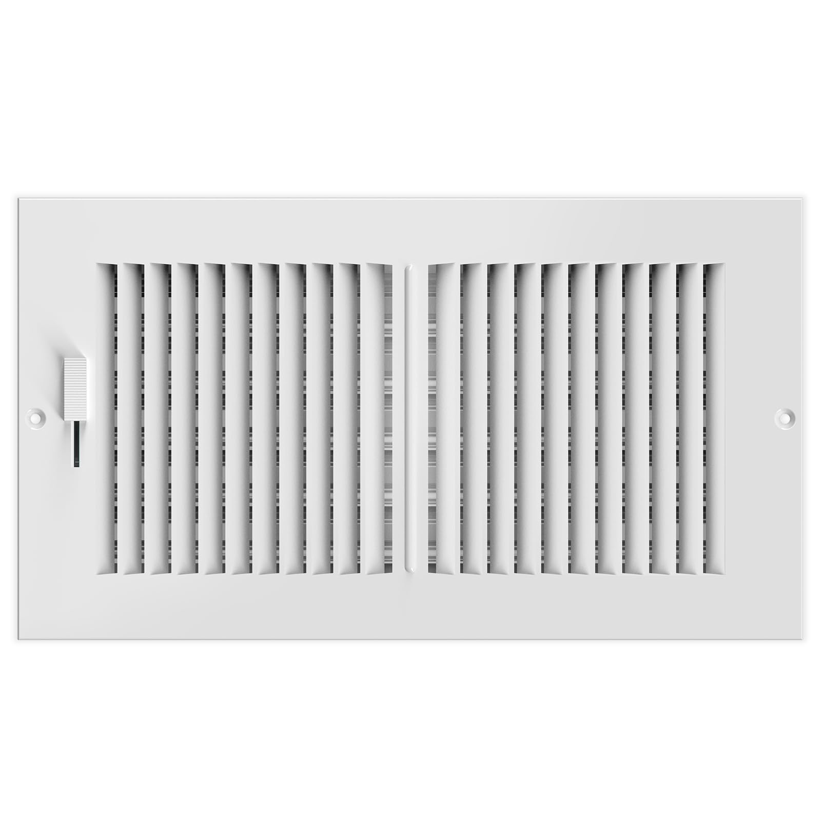 AC Infinity Register Vent Grille 6" x 12", White HVAC Vent Register Replacement, Heavy Duty Steel Air Vents for Ceiling, Wall, and Floor Registers