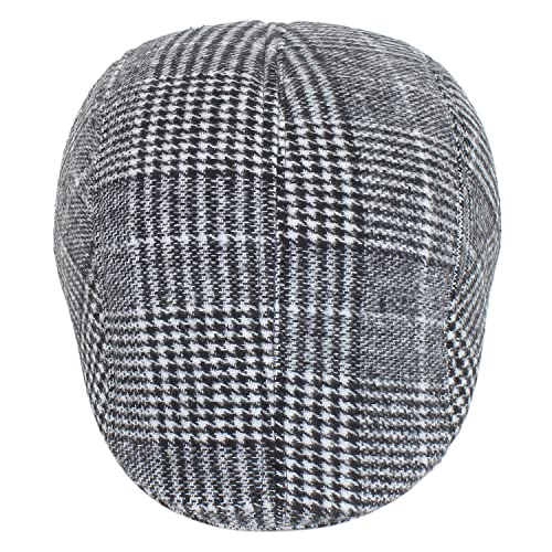 Image of Zacharias Men's Checkered Woolen Golf Cap with Earmuff (Pack of 1) eg-08