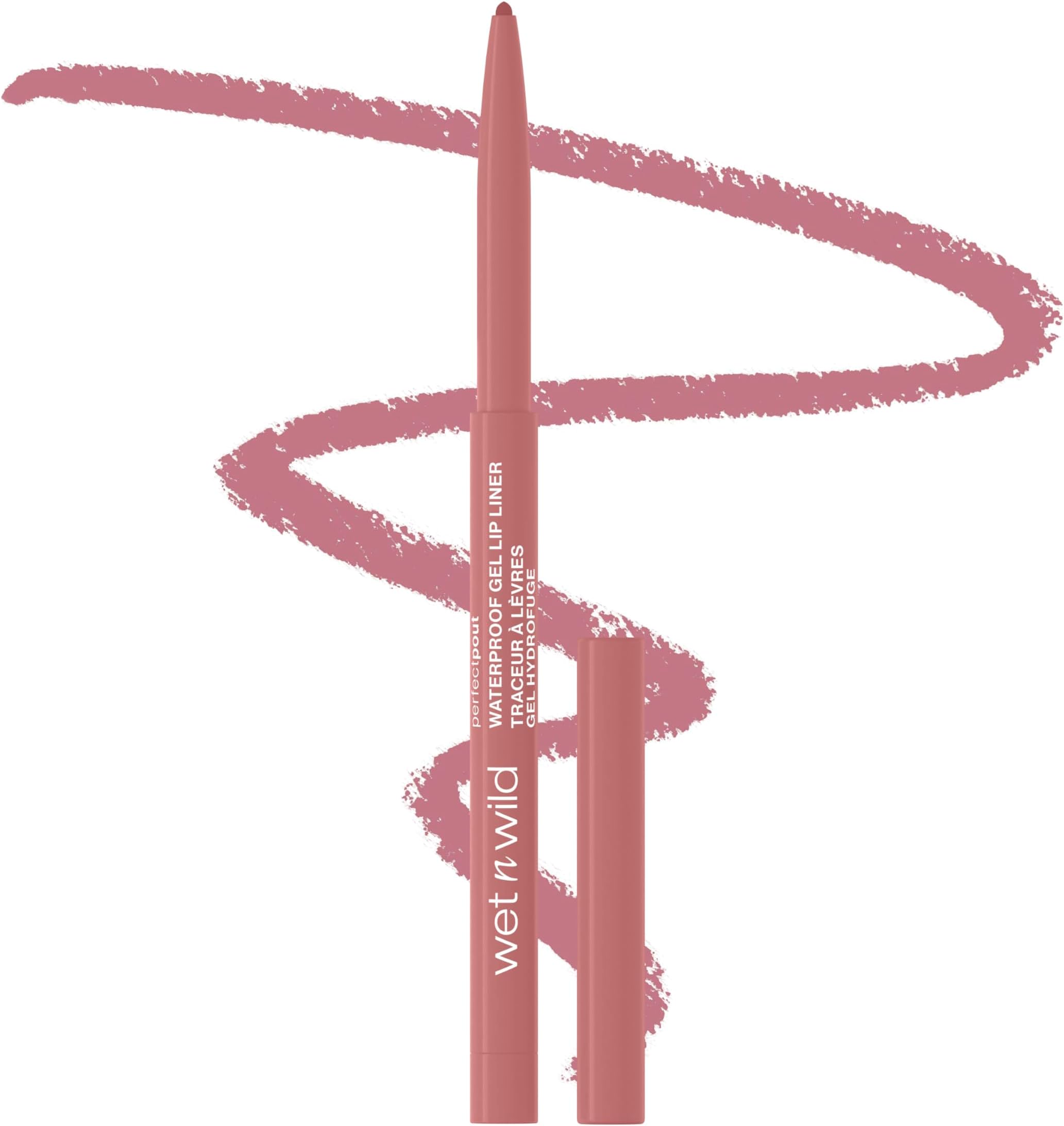 wet n wild Perfect Pout Matte Retractable Gel Lip Liner Pencil, Rich Creamy Long Lasting Color, Well-Defined and Flawless Application, Vegan & Cruelty-Free - Red Bare To Comment