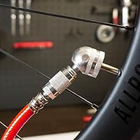 Vista 8 de Prestaflator - Inflador de neumáticos para bicicleta, herramienta de compresor de aire Presta & Schrader, funciona con neumáticos sin cámara