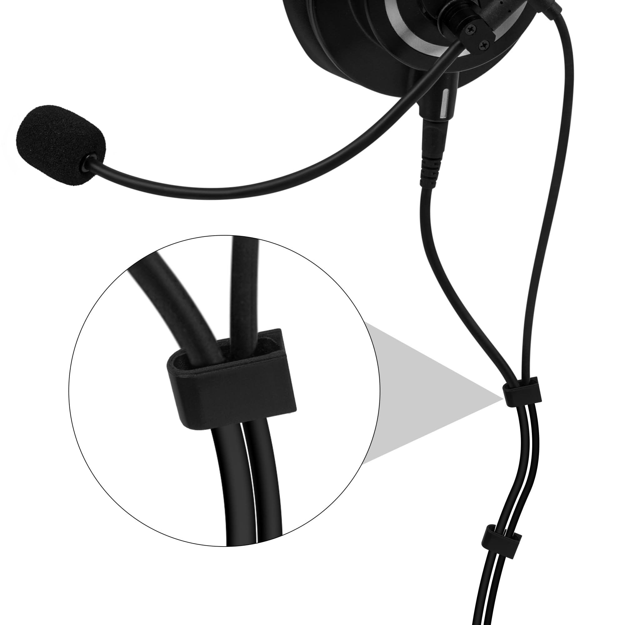 Geekria Microfono Boom da Fissare, trasforma le tue cuffie in un headset da gaming, compatibile con PC, console e dispositivi portatili, ideale per i gamer, nero.