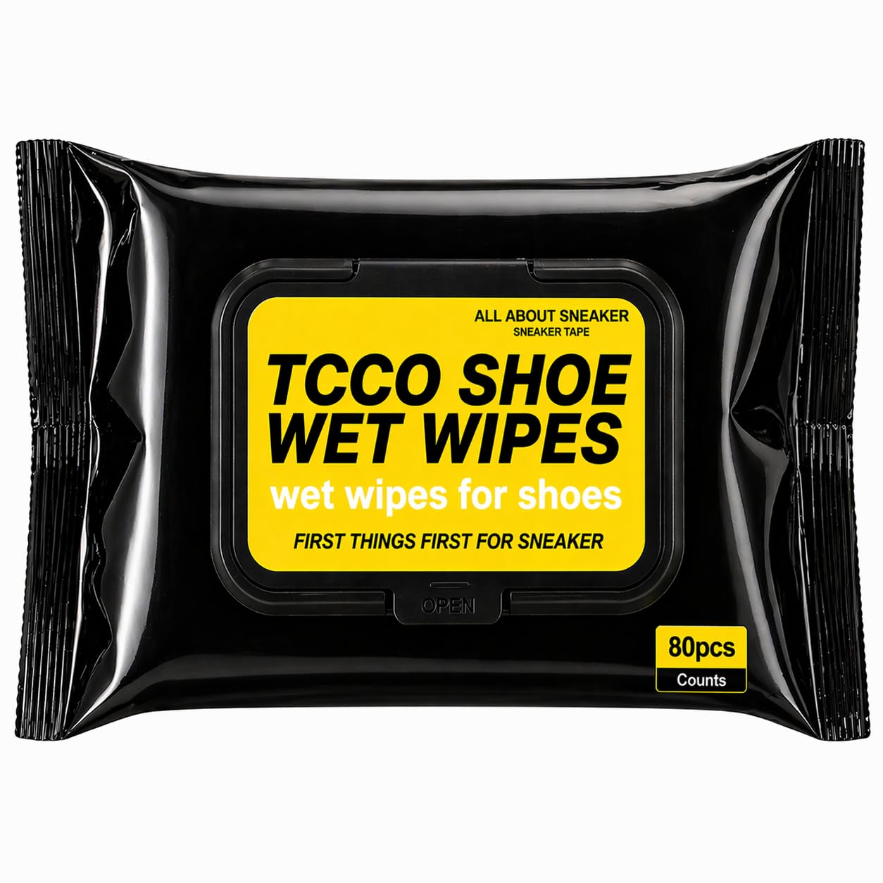 TCCO Sneaker Cleaner Wipes – 80 Pack Shoe Stain Remover