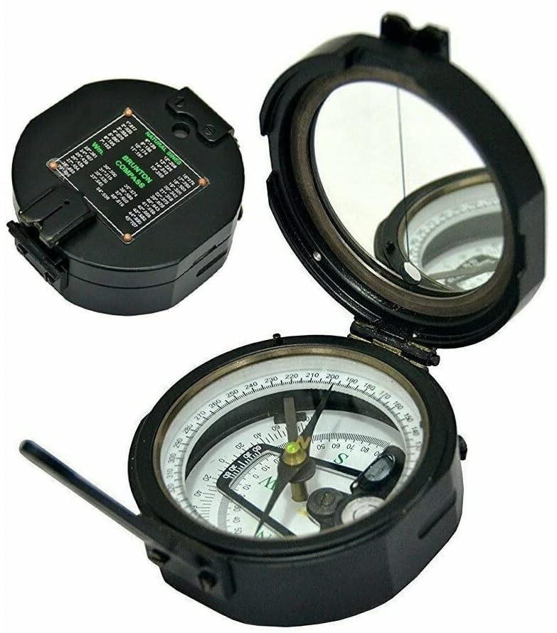 Campass Geological 100% Working Brass Brunton Pocket Transit Compass with Leather Case, Brunton Compass for Geologist (B0DF142SYB) Amazon Price History, Amazon Price Tracker
