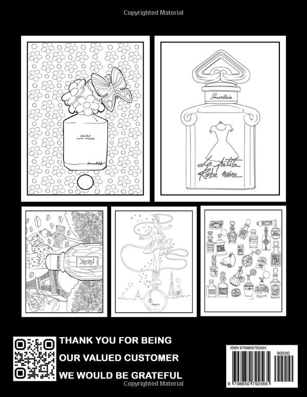 Perfume Coloring book: 40 Fragrance Images for Girls and Women to Enjoy Perfect Gift for Fun! image 3