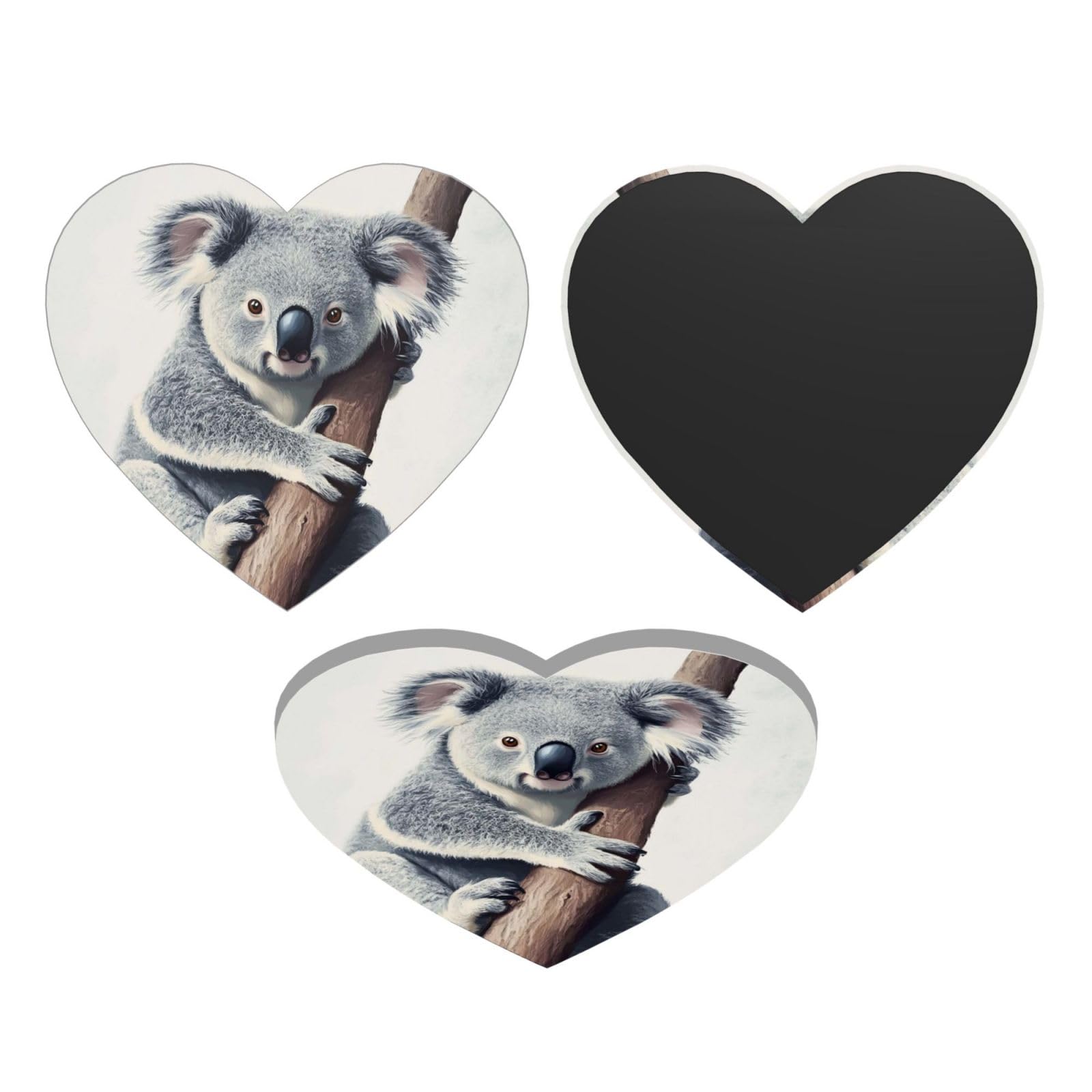 Mxzerfkgla Heart Shape Fridge Magnets Waterproof Heavy Duty Small Magnets For Fridge Koala And Butterfly Refrigerator Magnets Mini Acrylic Cute Decorative Magnets For Crafts Home Kitchen Office Whiteboard Decor
