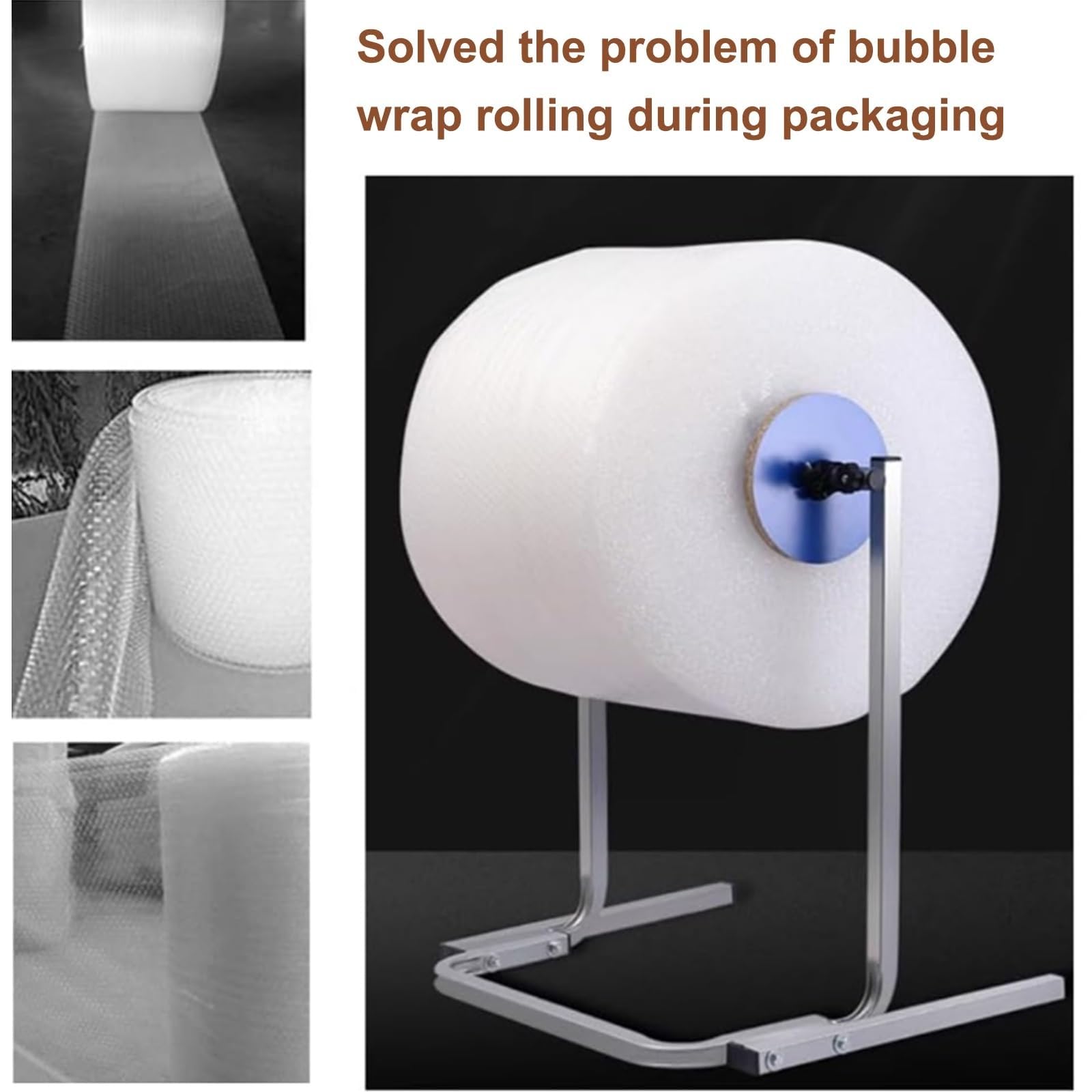 Distributeur de Film à Bulles sur Pied - Support Manuel pour Rouleaux de Film étirable, idéal pour l'emballage, Le déménagement et l'expédition - Plusieurs Tailles Disponibles (50 cm) - Emba
