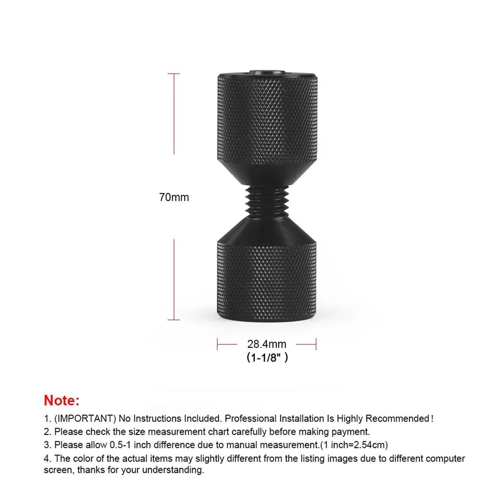 Set di perni a due fori da 1-1/8" in alluminio