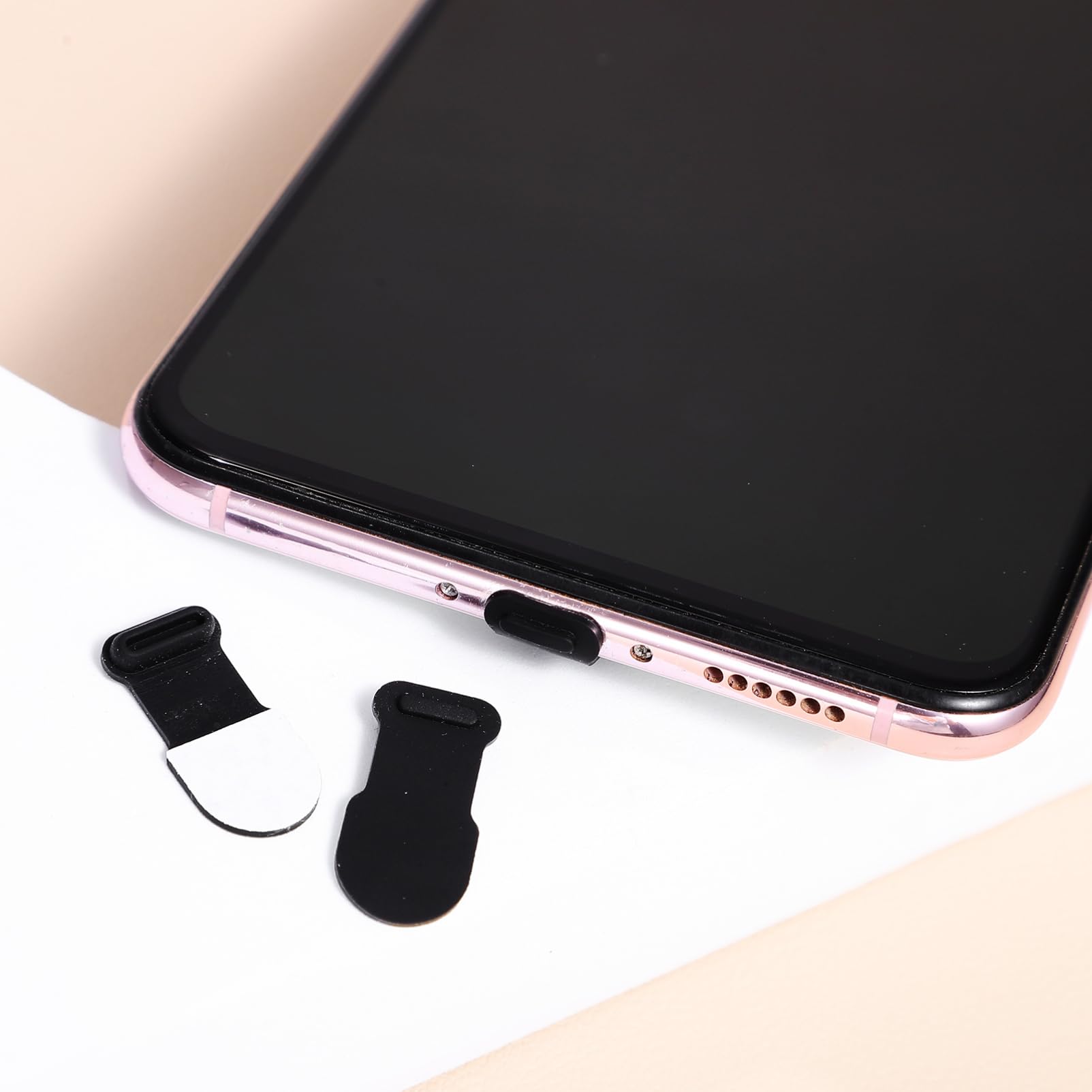 Housoutil 40 Piezas Enchufe USB C Cubierta Pequeños Puertos De Teléfonos USB C Tapones Protectores De Enchufe USB C Enchufe Rafia Pantalla De Lámpara Tapones para Auriculares Tapón De