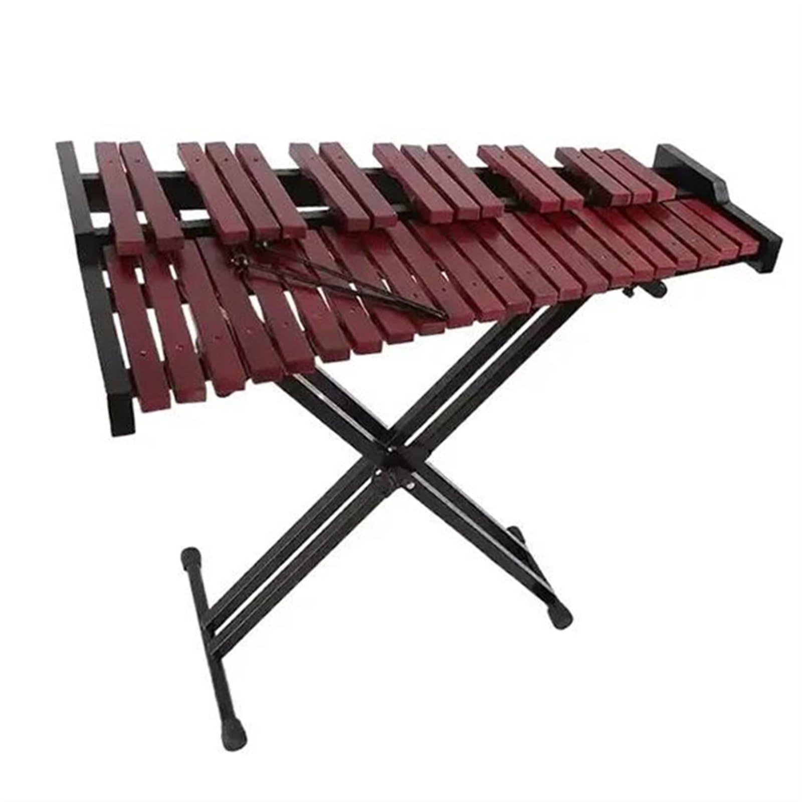 Xylophone Xylophone En Bois Rouge 37 Tons Avec Support Fabrication Exquise Instrument De Pratique Professionnelle Pour Débutants