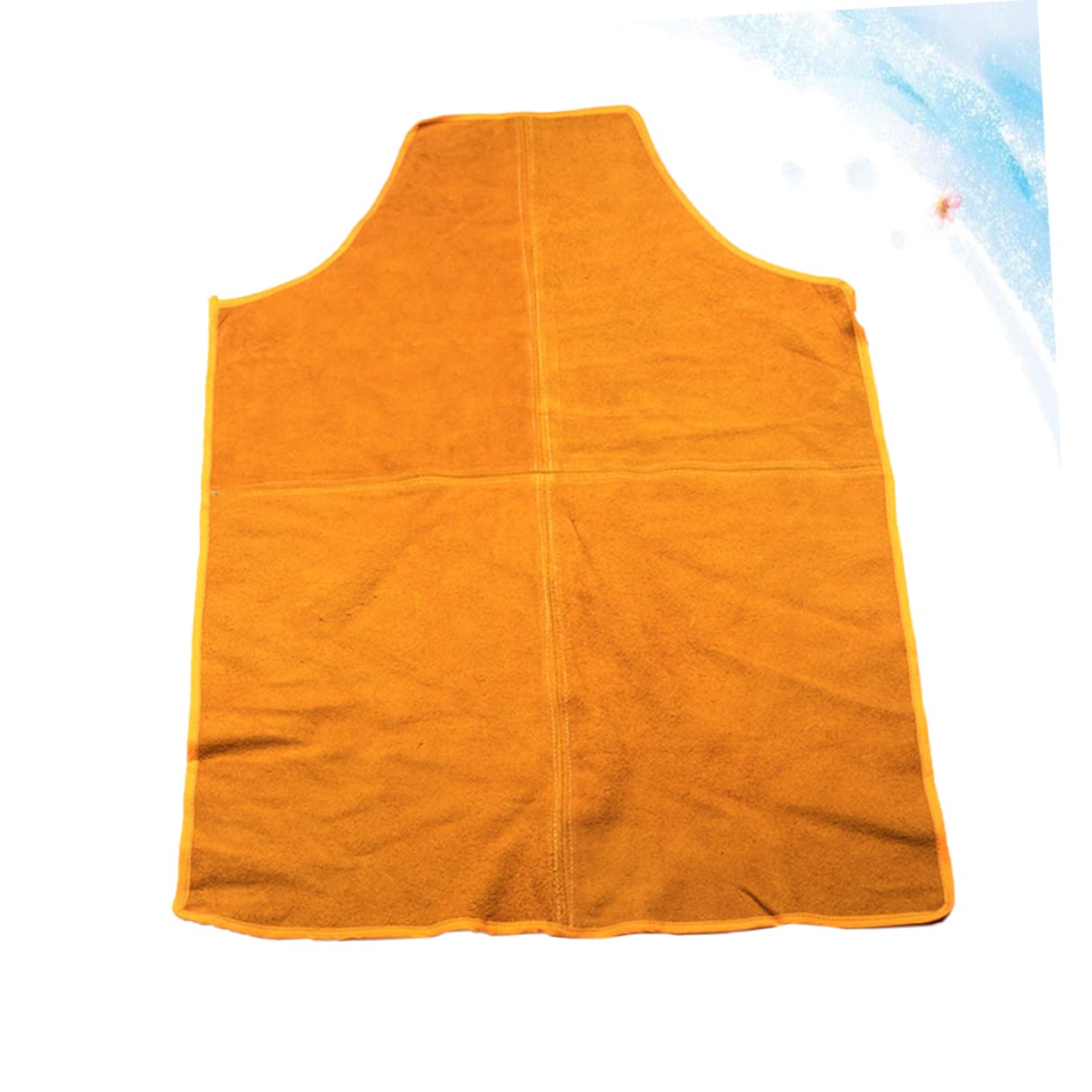 BUTIFULSIC 1pc Welder Apron Cowhide Apron Grease Proofing Apron Welding Apron Protective Clothing Apron Electric Welding Protective Apron Work Apron Safety Apron for Welding Orange