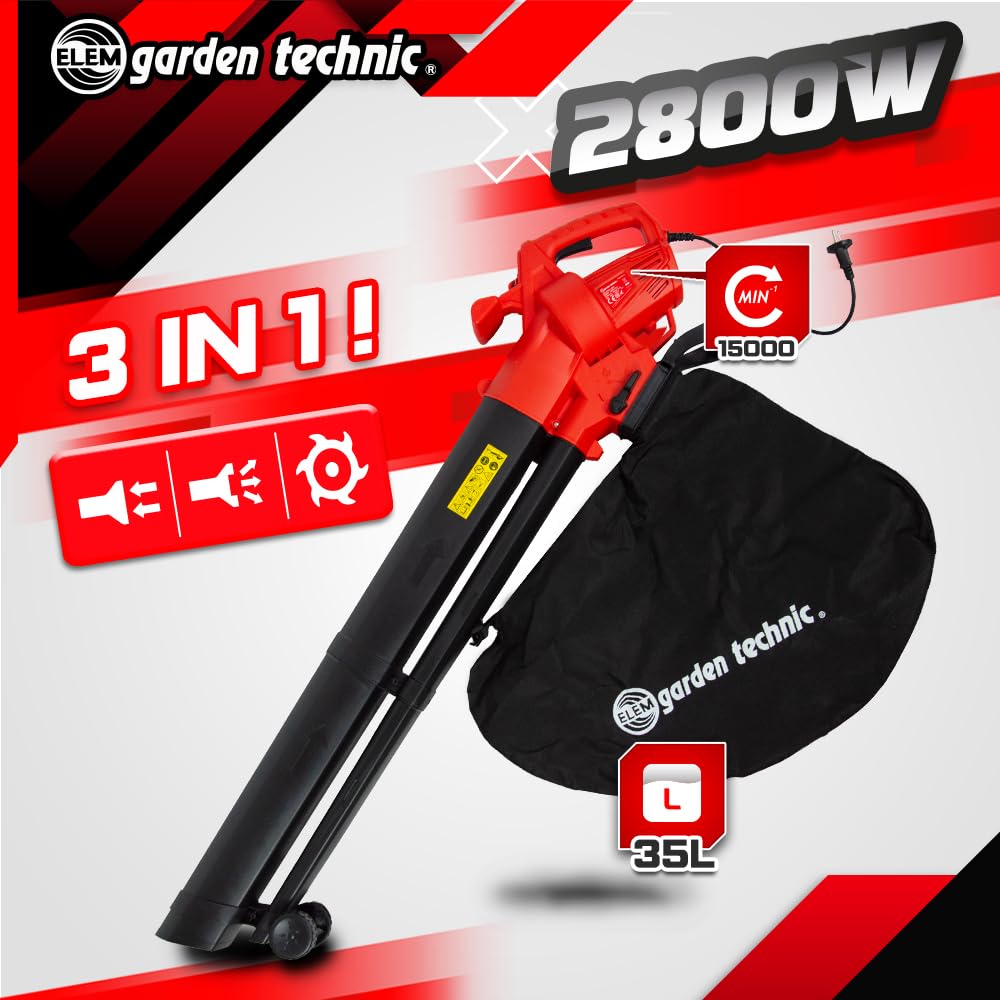 Aspirateur souffleur broyeur électrique 2800W - Elem Garden