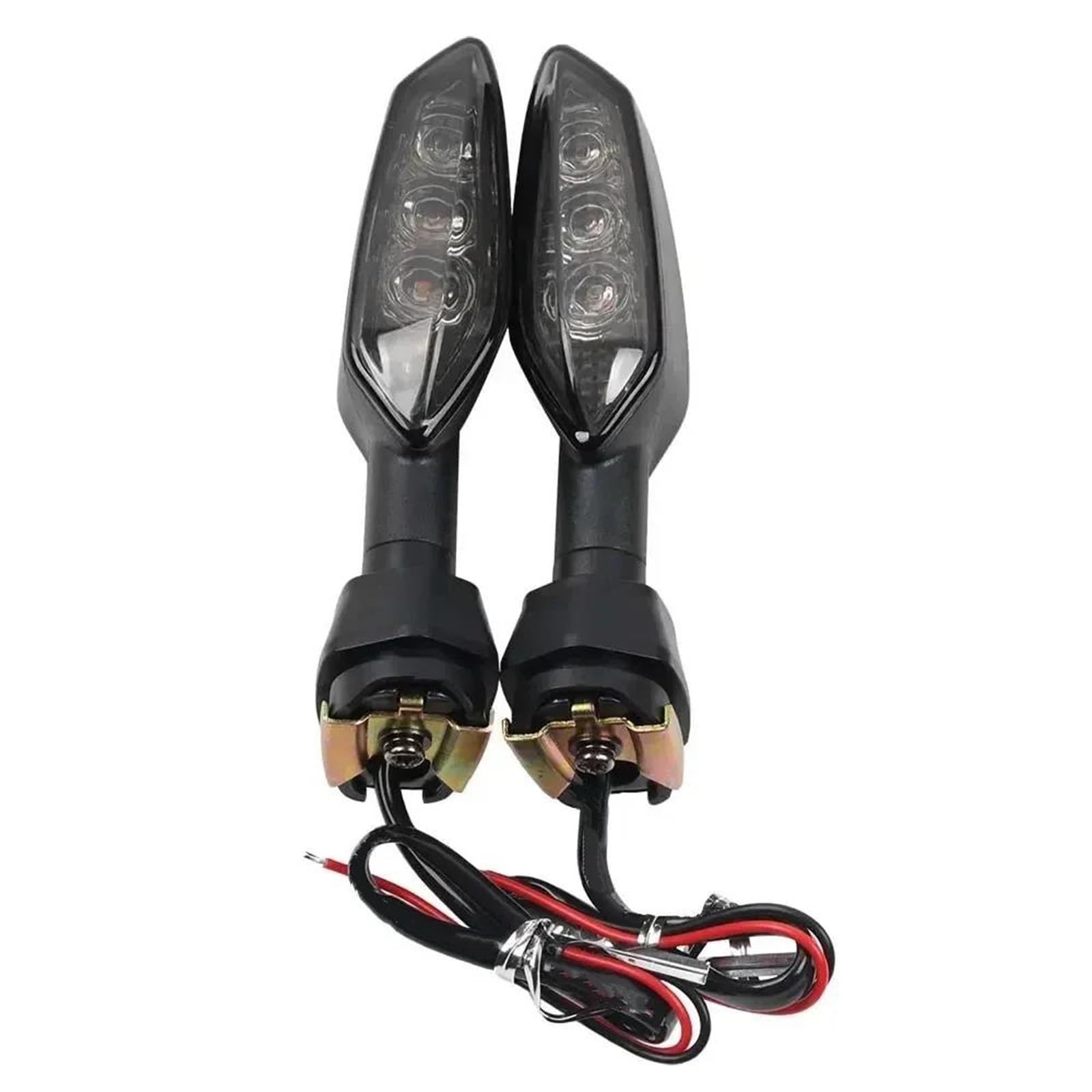 Lybh Smoke Alert Indicator Motorcycle Turn Signal Ligth Rear Indicator Light Flashers For K&Awasaki For Z1000sx For Ninja 300 Running Indicator Sign Indicator(Smoke)