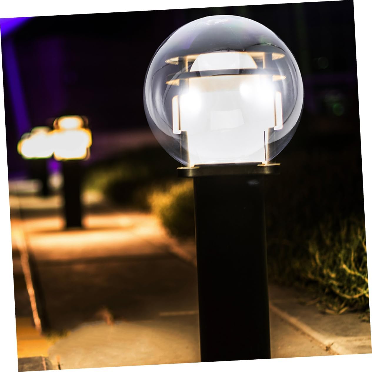 Cabilock Ceiling Cover Acrylic Sphere Lampshade Replacement for Outdoor Garden Fitter Opening