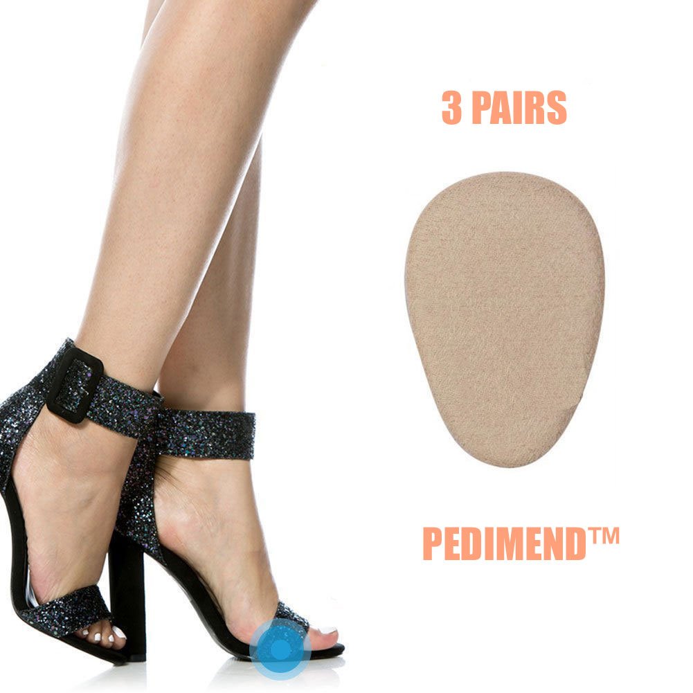 Pedimendtm 3 paia gel Foot allevia pressione Pad | tappetino cuscinetto metatarsale | avampiede solette per donne tacchi alti e scarpe da corsa | all' avampiede cuscino | alleviare la fascite