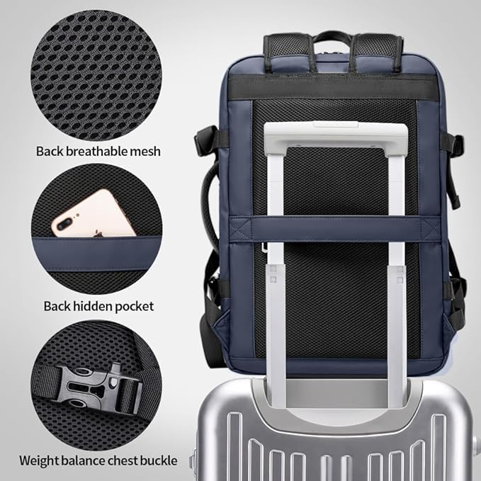 Image of BANGE Travel Backpack,35L Carry on Backpack, Men Airline Approved Backpack, Expandable Business Laptop Daypack