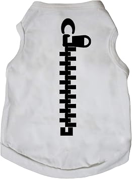 Petitebella Zipper Puppy Dog Shirt White, X-Large