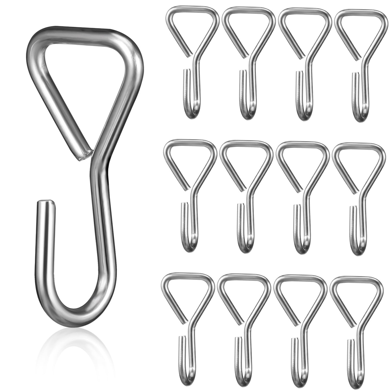ULTECHNOVO Stainless Steel Car Seat Hooks 100 Pcs Heavy Duty s Hooks for Golf Cart Cover Car Outdoor Camping Rope Binding Strap