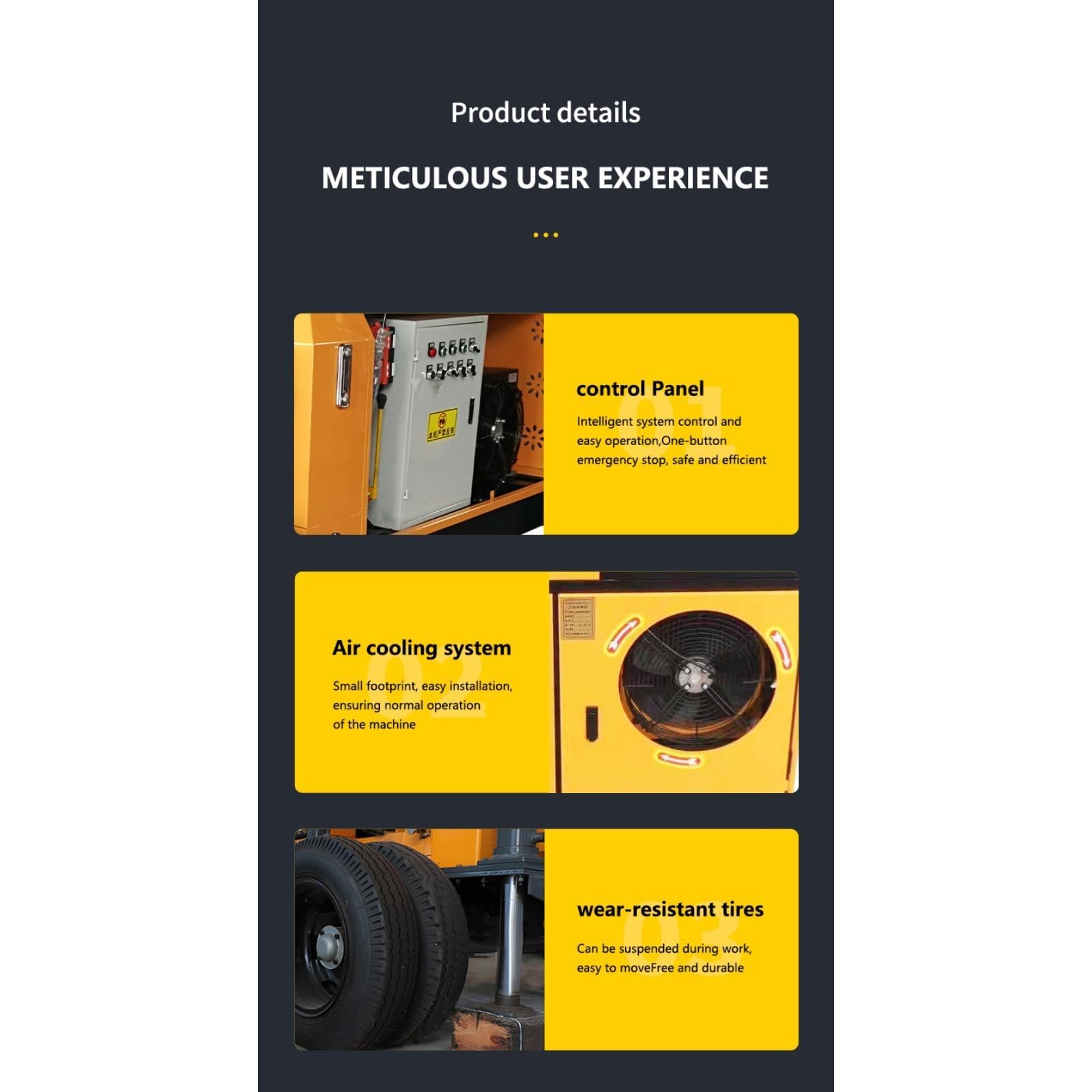 Mini máquina hidráulica de entrega de cemento para proyectos