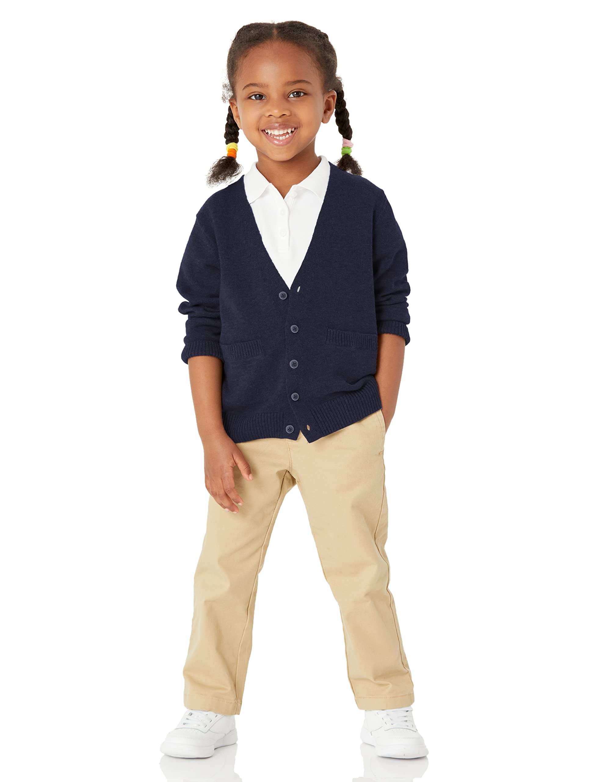 Amazon Essentials Niños Rebecas en algodón Liso