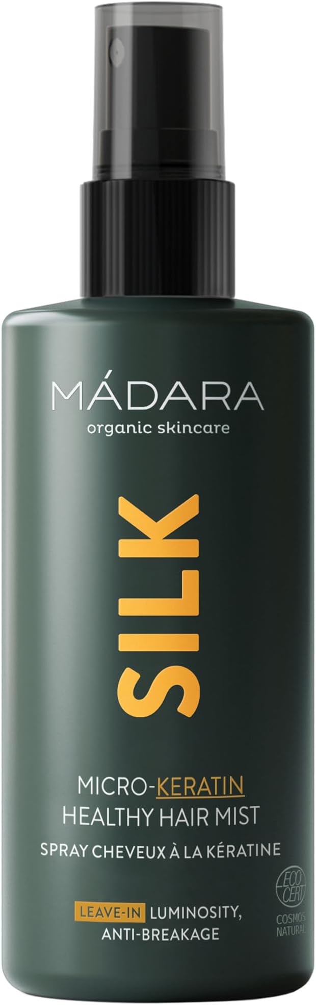 MADARA Organic Skin Care SILK Micro-Keratin Healthy Hair Mist – Strengthening Spray for Fragile, Damaged & Dull Hair, Keratin Treatment for Smooth & Shiny Hair, 90ml