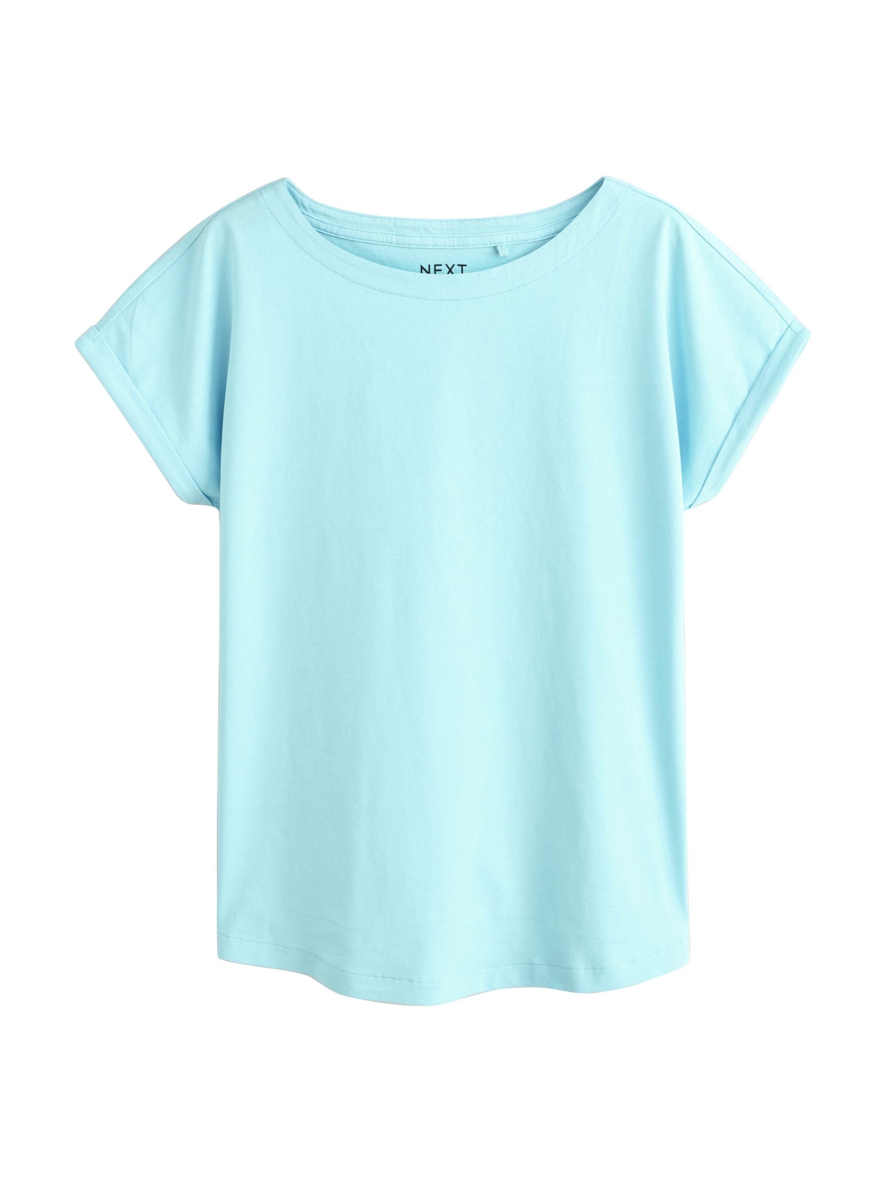 NEXT Femme T-Shirt 100% Coton à Mancherons, Lot de 10 | Coupe standard