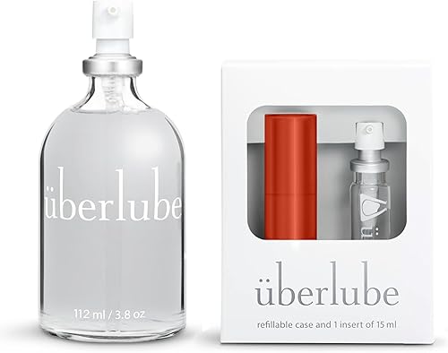 Uberlube Paquete para el hogar y el viaje - Sedona Travel Lube + lubricante de silicona para botella de 3.8 fl oz, sin perfume, sin sabor, funciona disponible en Yaxa Costa Rica