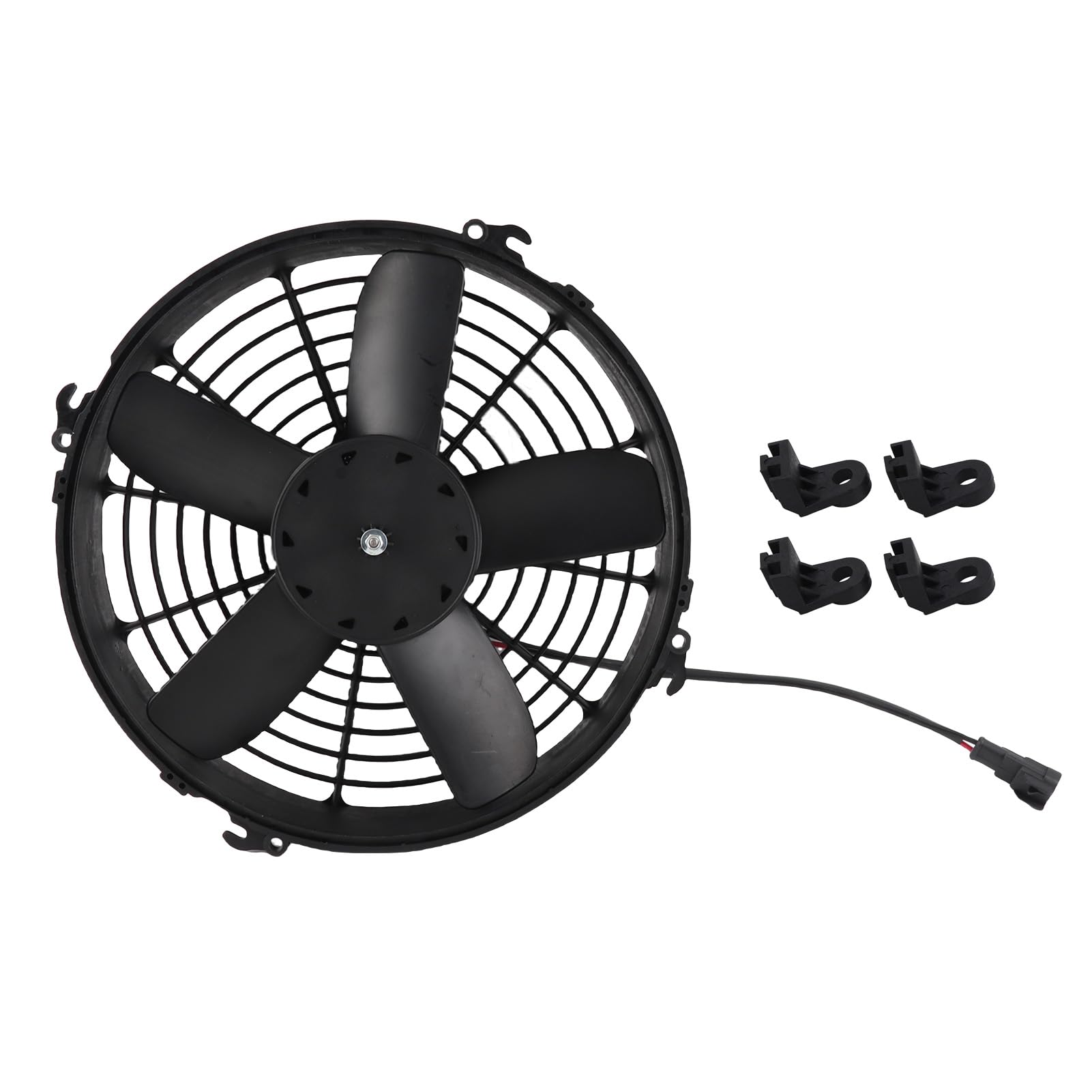 Fyearfly Ventola di ricambio a 5 pale da 330 mm, 24 V, 160 W, per autobus, camion, condizionatore d'aria