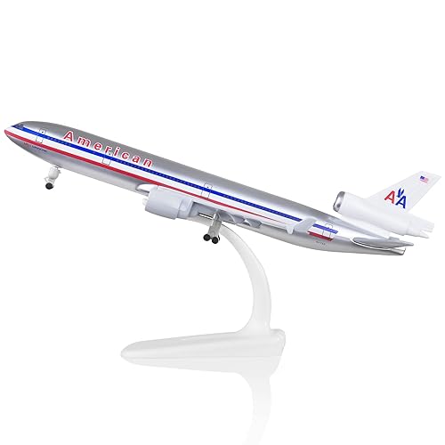 Lose Fun Park 1/300 MD11 American Plane Diecast Airplane Model Plane for Adults Collection Office Desktop Decoration Birthday Gift - Medium