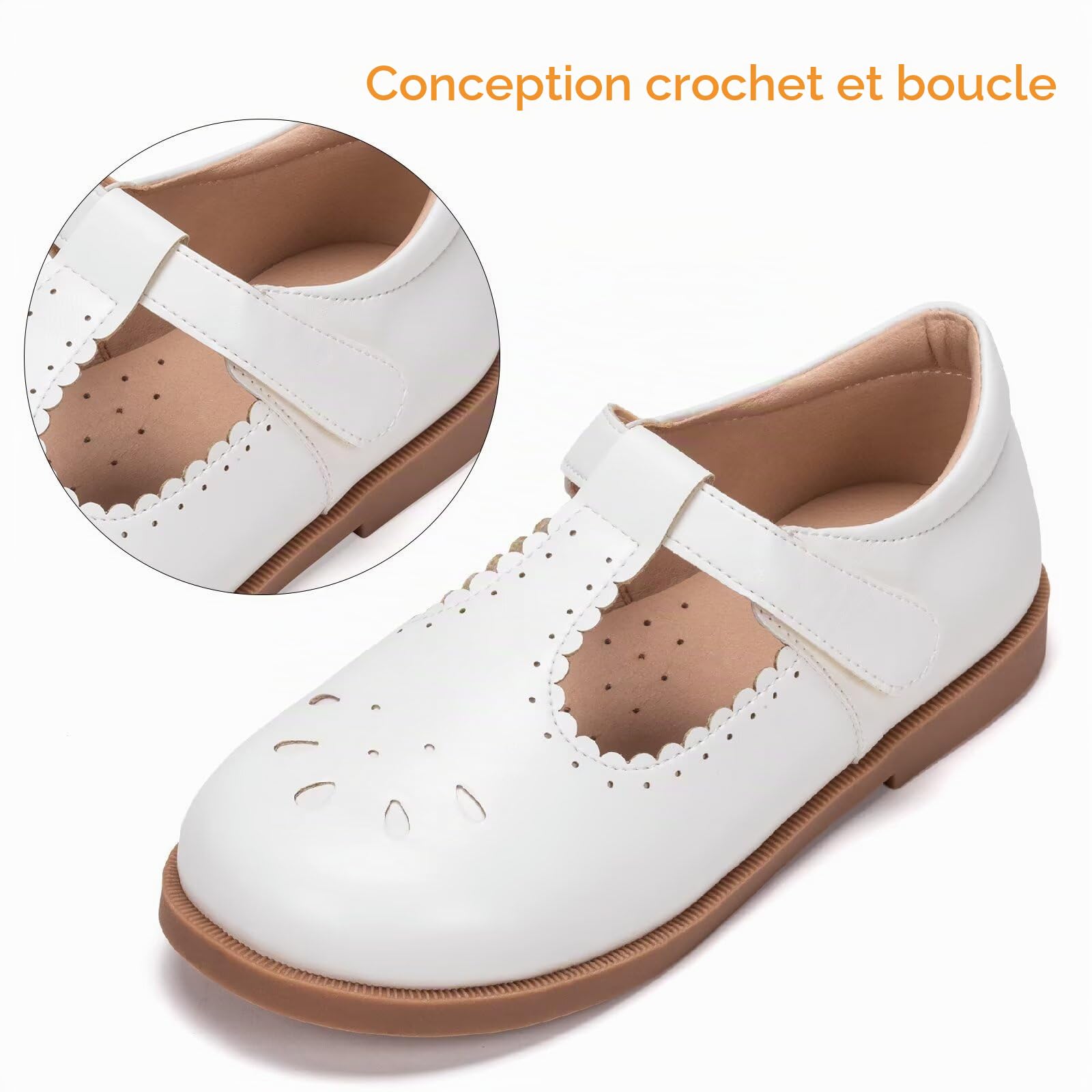 Frank Mully Ballerines plates confortables pour filles, chaussures plates pour filles, chaussures cadeaux d'anniversaire