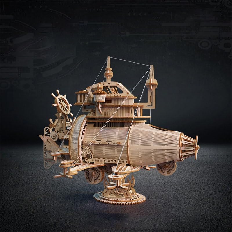 Drewniane puzzle 3D dla dorosłych, zestaw modeli do sklejania statków kosmicznych, mechaniczne drewniane puzzle, zestawy rzemieślnicze,dekoracje do domu prezenty urodzinowe 233 szt.