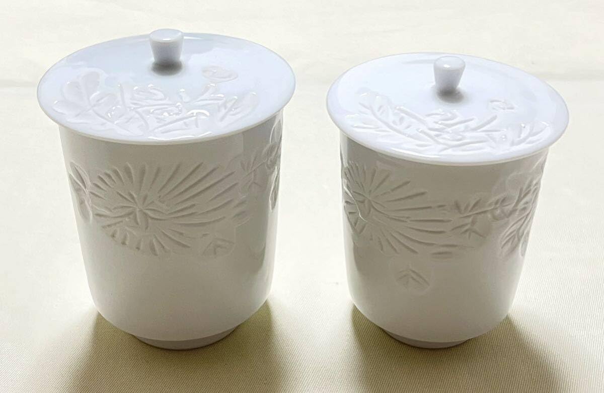 出石焼白磁陰刻花図煎茶器セット 出石焼 白磁煎茶器のセット | fave