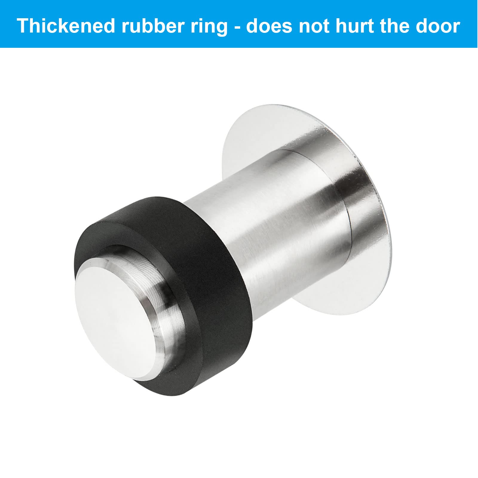 NUZAMAS Lot De 4 Butées De Porte Montées Au Sol, 60 Mm (H) X