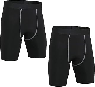 Boys' Compression Shorts Youth Cool Dry Baselayer Sports Tights Athletic Spandex Legging