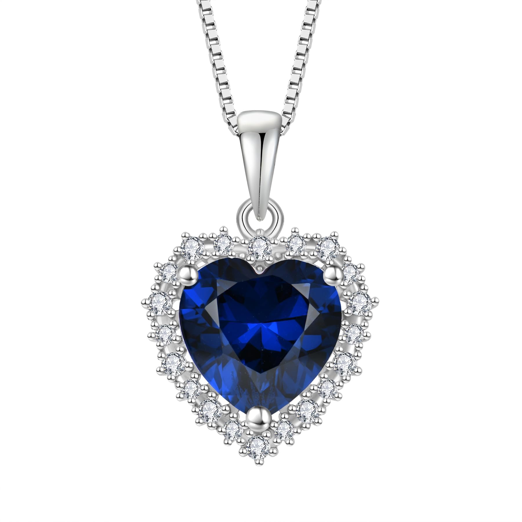 starchenie Collane Donna Argento Sterlina 925 Cuore con Pendente Zirconi Collane Ciondolo Gioielli Regalo