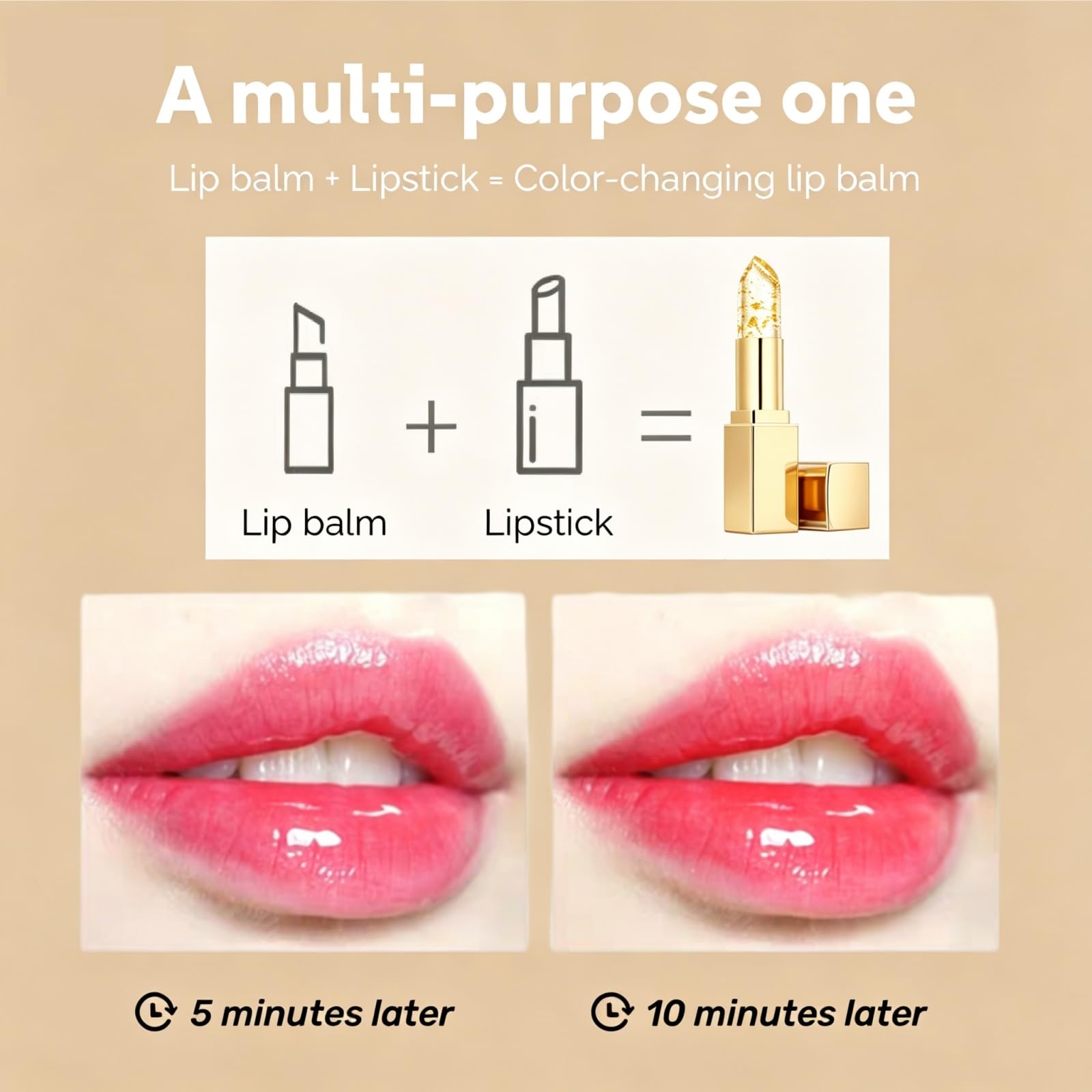 Areliaa Skin-Adaptive Lipstick, Color Changing Lipstick for Older Women (1Pc) | Color Changing, ph lipstick — view 3