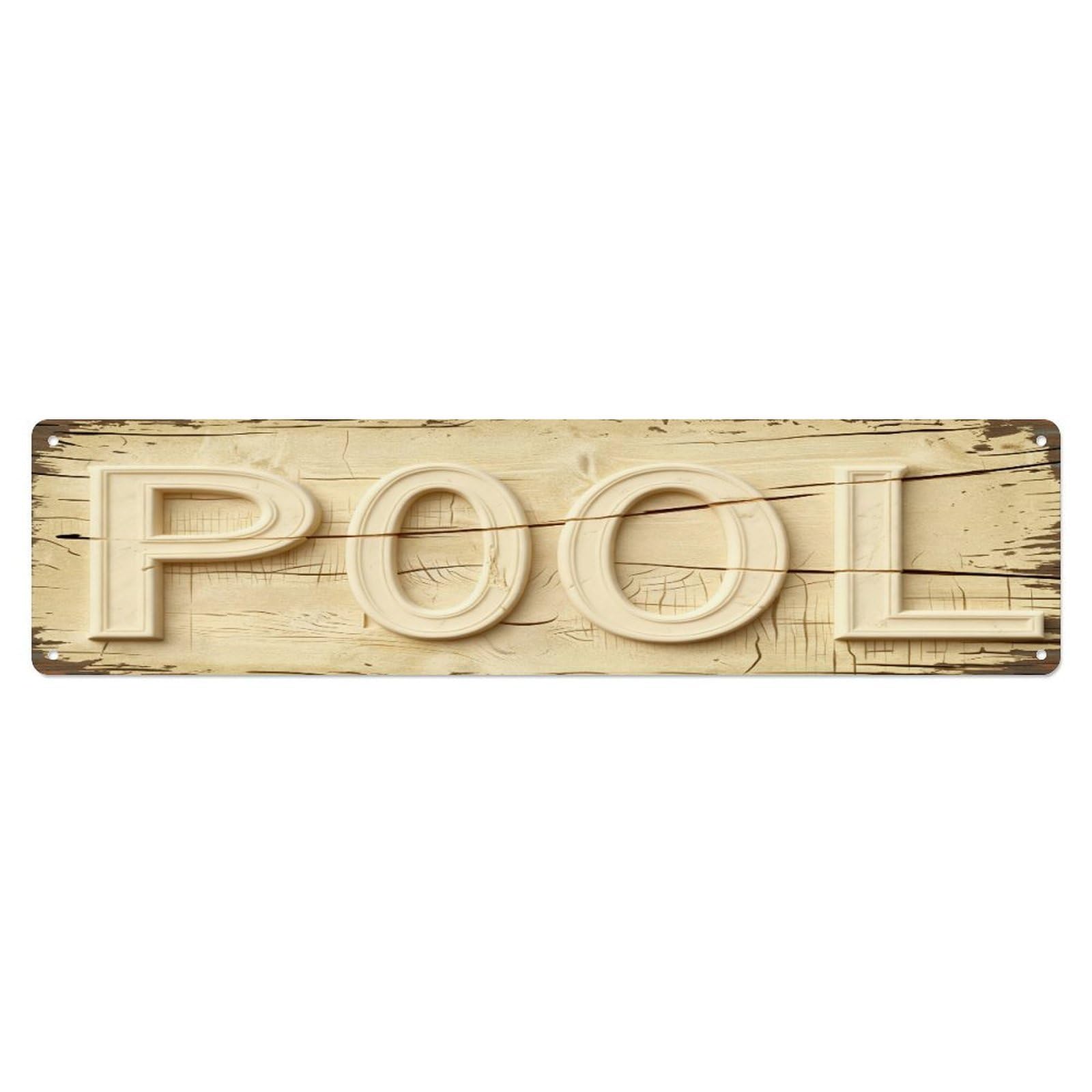 Sign With Pool Text Tin Sign Vintage Metal Sign Home Bar Garden Indoor & Outdoor Wall Decor Retro Metal Poster 4x16 Inch