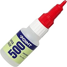 Point 500 Super Glue Extra Strong - Professional Quality Bonding in Seconds for Plastic, Metal, Wood, Ceramic, Rubber, Glass, Leather etc. - Anti-Clog Closure - 30 g